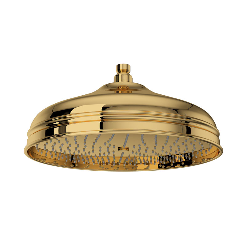 Bordano Rain Showerhead, Italian Brass