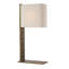 Anne-Marie Barton Fumar 34" Statement Table Lamp in Ridged Carbon with BouclÃ© Shade-1415204229
