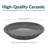 Round Glazed Ceramic Flower Pot Saucer Set of 2 - Fits 9" Planters - Gray-875224825-875224772