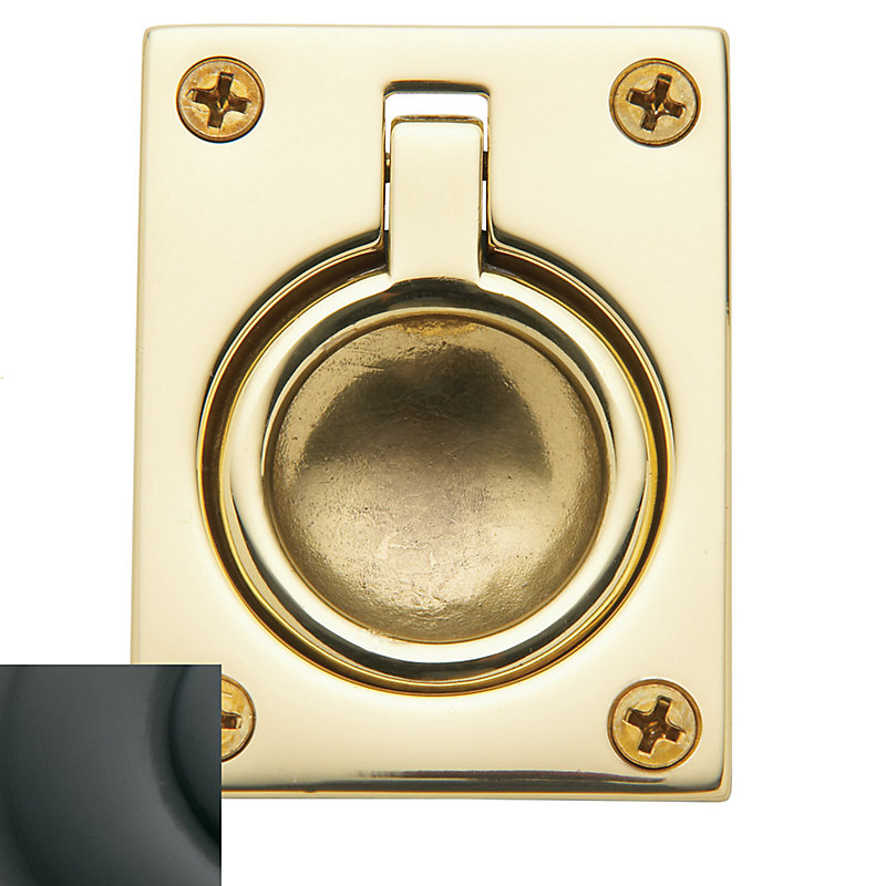 Flush Center Ring Pull, Oil Rubbed Bronze