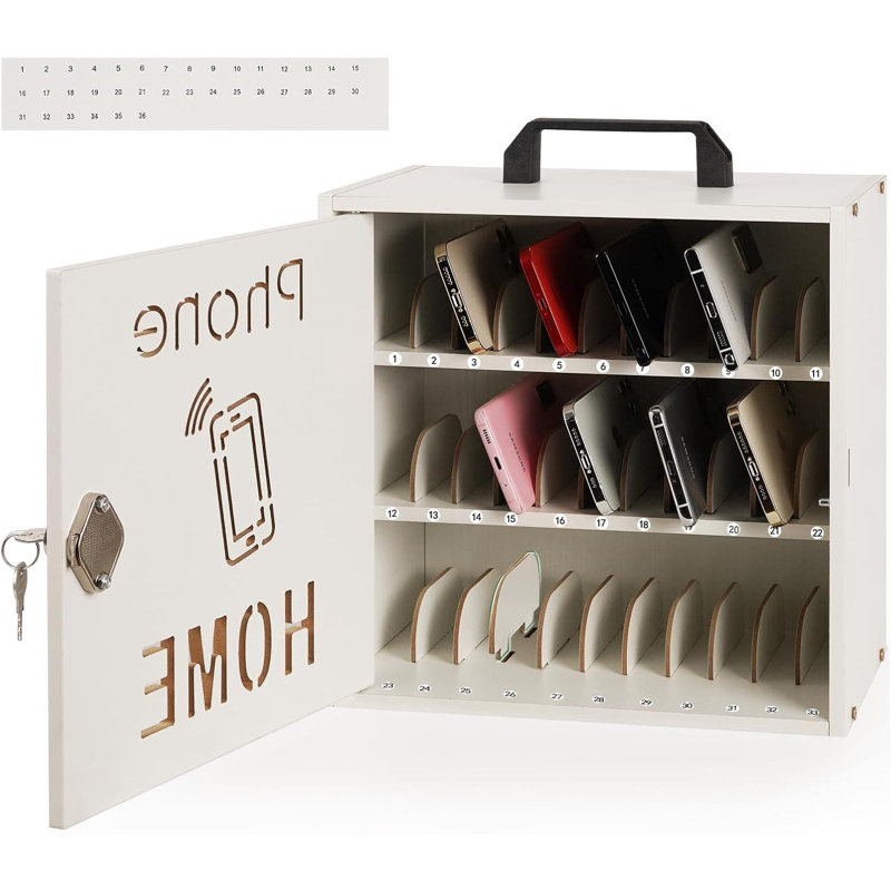 Armoire de rangement pour téléphone portable de classe avec serrure