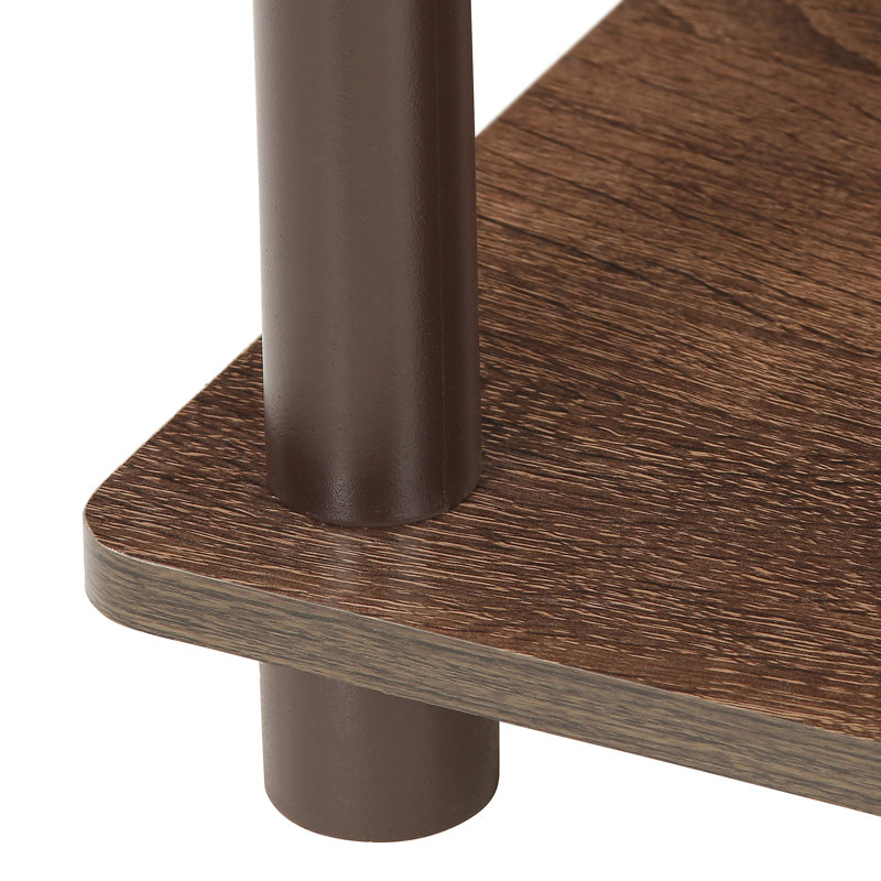 Maxine 59.9cm W Manufactured Wood Shelving Unit, Walnut/Brown