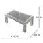 Amla Glass Coffee Table Diamonds Mirrored Top Coffee Table