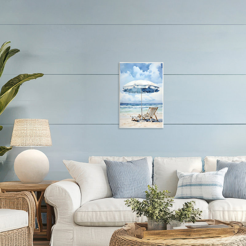 Plaque murale Calm Ocean Waves Holiday, design par LSR Design Studio, H 15 po x l 10 po