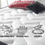 Myer Adams Essential Hybrid Memory Foam Spring Mattress, 21CM / 8.5 INCH Deep, Elegant Black Border, Soft-Med Feel.-113062633