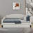 Full Size Upholstered Tufted Daybed With Trundle