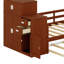 Lit plateforme compact en bois avec bibliothèque pour échantillons intégrée et garde-robe flexible, plus un design multifonctionnel avec un lit gigogne escamotable dissimulé-1833582868