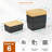 Plastic Storage Containers Stackable Storage Bins, Storage Baskets For Organizing Shelves Drawers Desktop Closet Playroom Classroom Office, 6 Pack