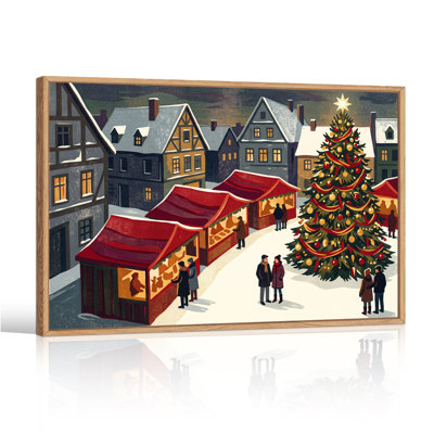 Art mural sur toile Snowy Village