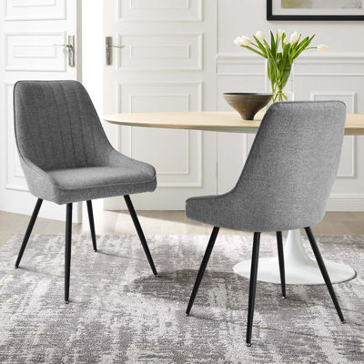 Upholstered Dining Chair with Padded Back