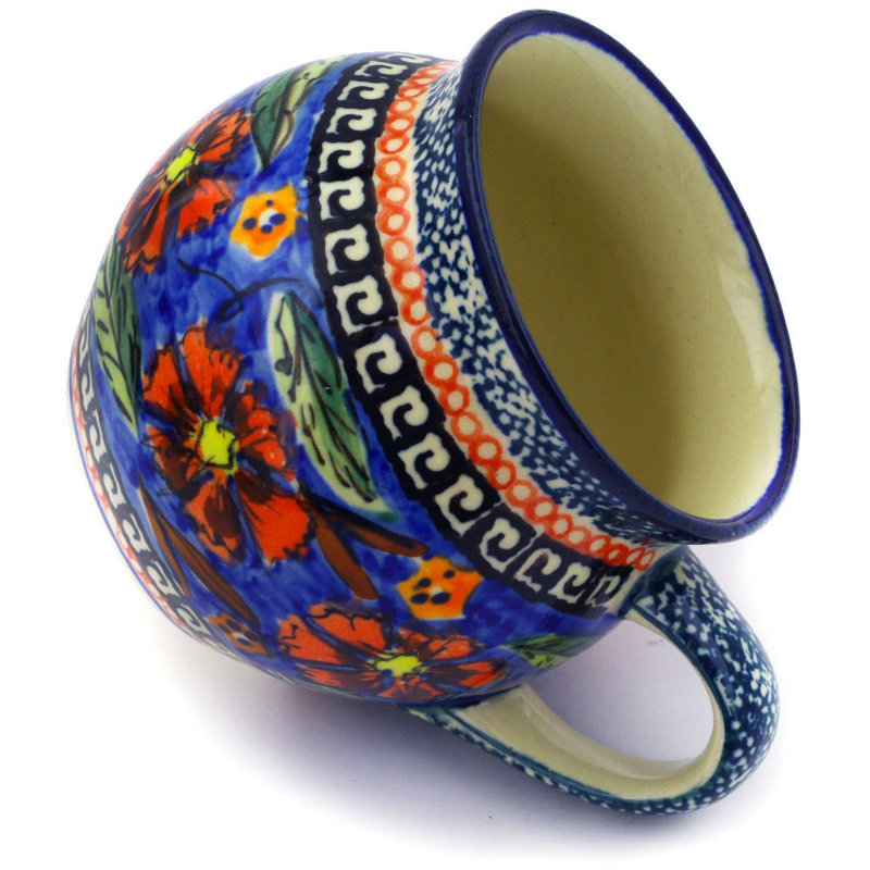 Tasse à bulles en grès 7 oz - Poppies