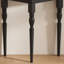 Console demi-cercle en bois massif noir-390240814