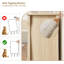 7 commodes pour la chambre à coucher, commode de 54 po de large avec rangement autoportant, commode en bois pour le salon, la chambre à coucher, le vestibule, chêne naturel-689129355