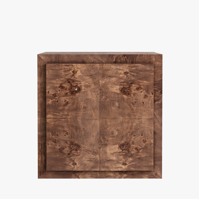 Table d'appoint Wesley Burl, Marron foncé