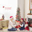 Arbre de Noël artificiel éclairé - support inclus-1455921695