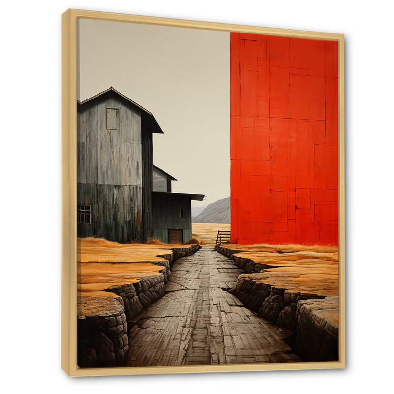 «Epione Landscape Granges», H 40 po x l 30 po x P 1,5 po, Cadre flottant naturel