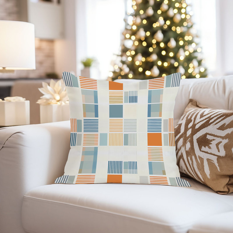 Abstract Abstract Tiling Pattern Modern Throw Pillow Cover, 18x18