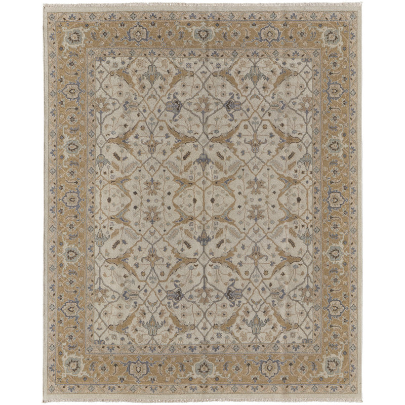 Tapis oriental en laine noué à la main Susie, Rond 8 pi