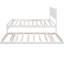 Lit plateforme blanc avec lit gigogne ajustable blanc-690203741