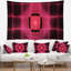 Tapisserie pare-soleil à infrarouges abstract rose-28495010