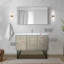 48 po X P 20 po Meuble-lavabo D avec comptoir en quartz blanc