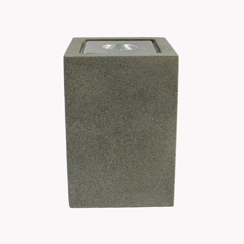 Fontaine en résine avec lumière Jazlyn, Gris