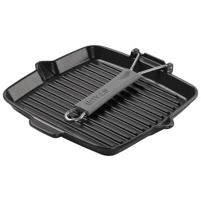 9.45 in. Cast Iron Square Grill Pan