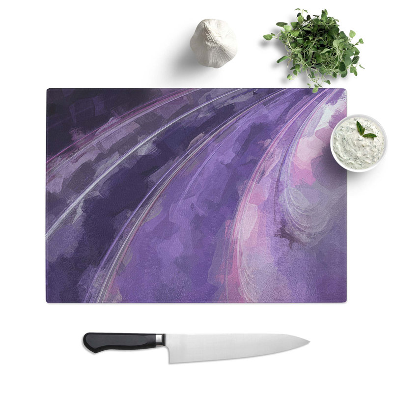 Tempered Glass out of Town Chopping Board, 28.5 cm W x 20 cm L