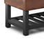 Banc repose-pieds avec rangement relevable en cuir Vegan de 44 po Cosmopolitan-900894744
