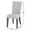 Chaise parsons Verdonna en gris