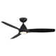 Skylark 3 - Blade Indoor/Outdoor Smart Ceiling Fan with Adjustable CCT 2700K-3000K-4000K-5000K LED Light Kit and Remote Control Included, Works With Alexa and iOS or Android App