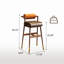 Tabouret de bar en bois massif rétro-107971784