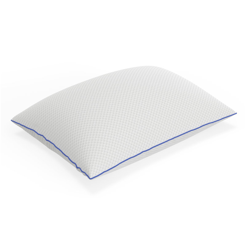 Oversized White Gel-Infused Shredded Memory Foam Pillow Set