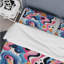 Ensemble de housse de couette rose et bleu Designer Waves I-1740027271
