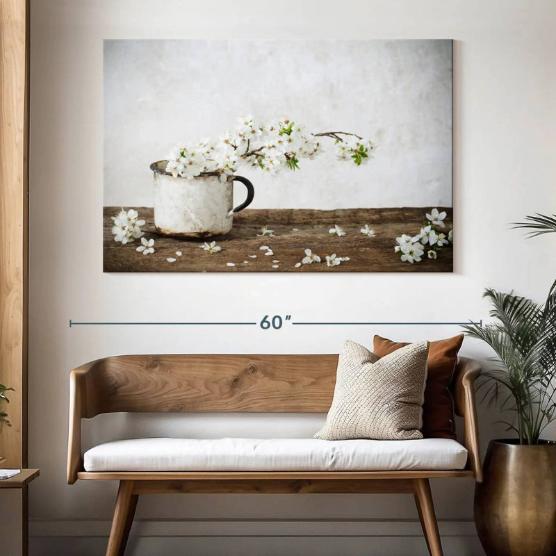 Harnek Rusty Cup Flowers, 34" H x 51" W