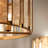 4 - Light Steel Dimmable Drum Chandelier