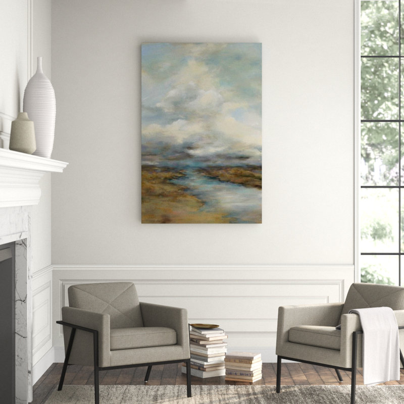 Into The Clouds Print by Beverly Fuller, Image Brush Gel, 16" H x 11" W