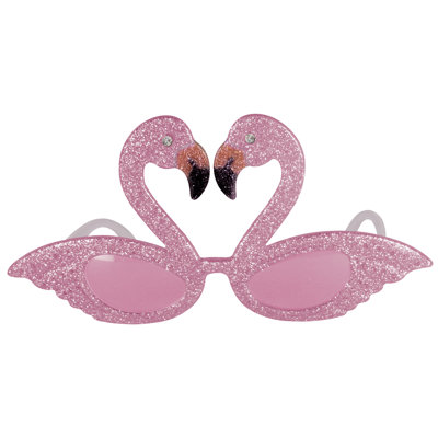 Cadres de flamants roses scintillants