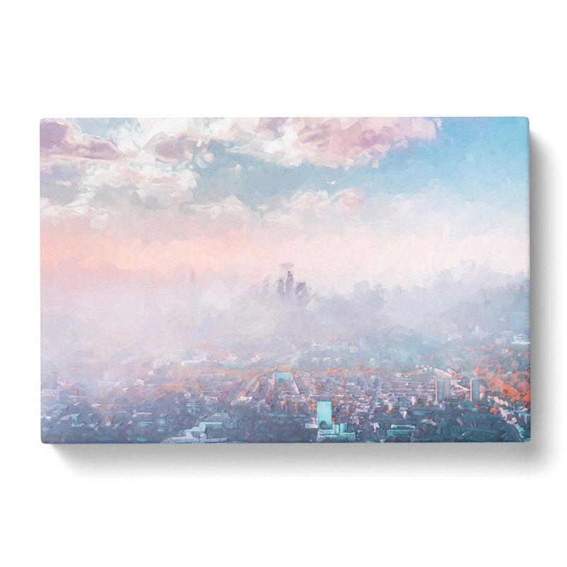 The London Skyline In The Summer In Abstract - Wrapped Canvas Print, 35cm H x 50cm W x 3cm D