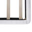 California King Size Bed Frame With Boucle Upholstered Curved Headboard, Solid Wood Base And Legs, White