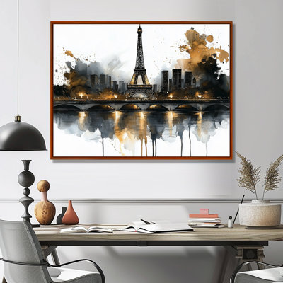 Abstrait Paris Eiffel Twilight Tower I - art mural France
