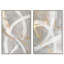 Silvered Spirals Set Canvas Set of 2 Neutral Art by -943324987-943324868
