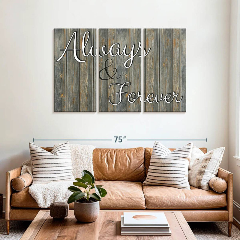 Tergel Always Forever Typography, 36" H x 57" W