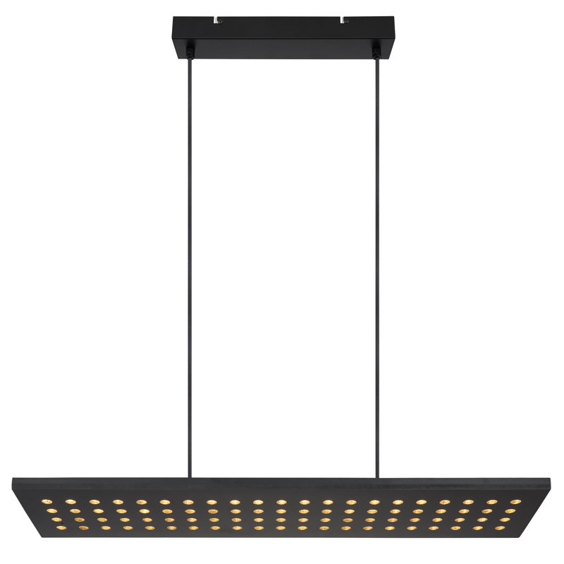 Reisinger 1 - Light LED Kitchen Island Pendant, Black
