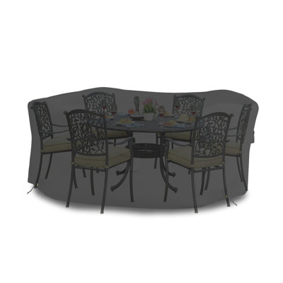 Heavy-Duty Multipurpose Waterproof Outdoor Round Table & Chair Set cover, Patio Dining Table Cover by Arlmont & Co.