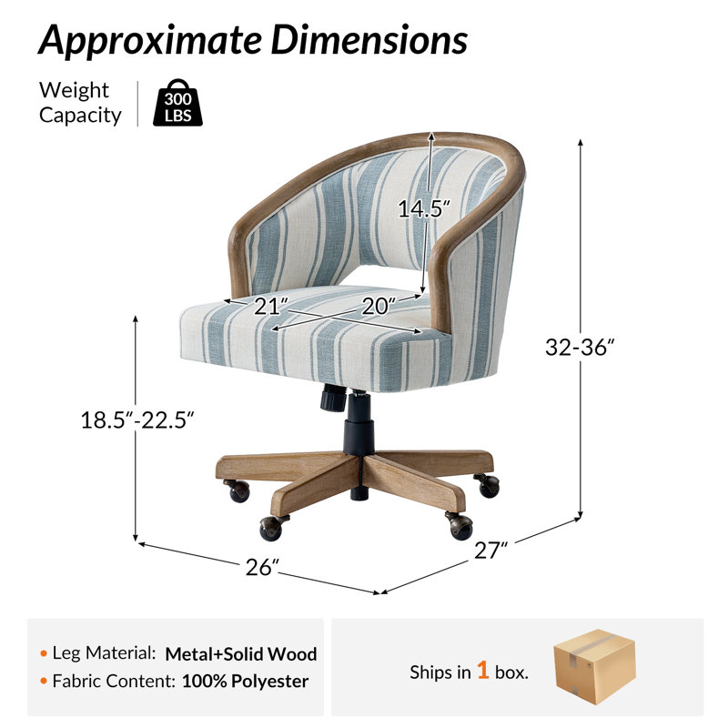 Chaise de bureau Ackeron Faithe, Strip