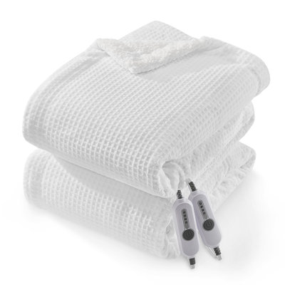 Soft Flannel Heat Blankets with 4 Heating Levels & 4 Hours Auto Off & Machine Washable for Couch and Bedroom
