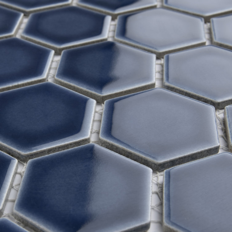 Hudson Due 2" x 2" Hex Porcelain Mosaic Wall & Floor Tile