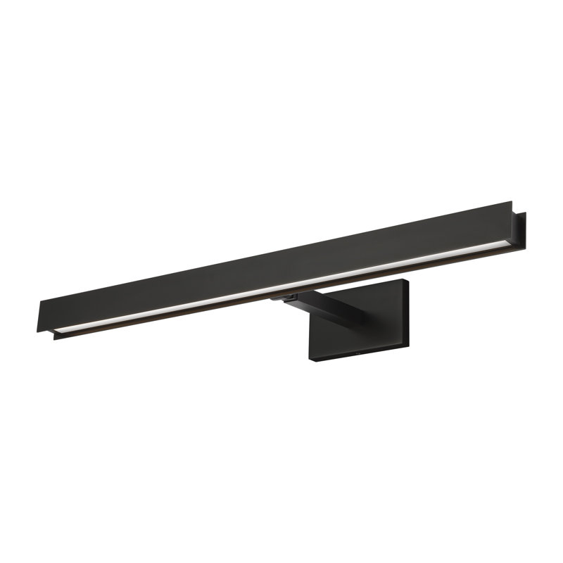 Bau Dimmable LED Wall Mounted Picture Light, Nightshade Black, 3" H x 24" W x 8" D