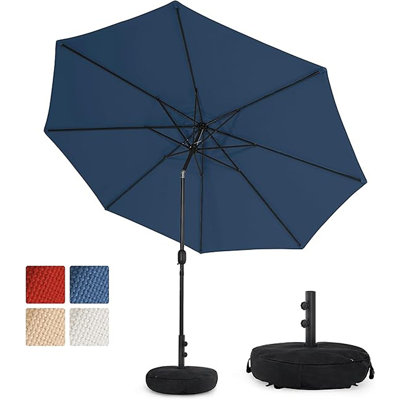 Outdoor Olefin 5-Year-Non-Fading 10FT Patio Umbrella Wit...